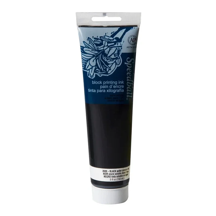 Speedball Block Printing Ink – Water Based 5 fl oz (147CC) Black