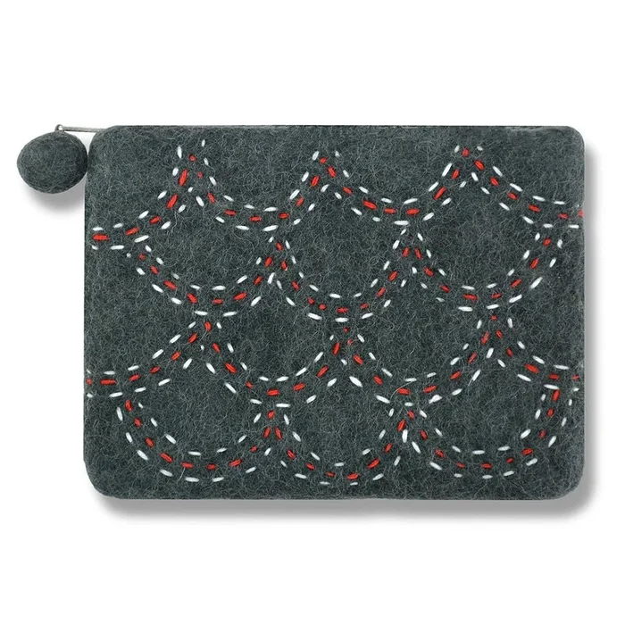 Stitch Curve Design Coin Purse