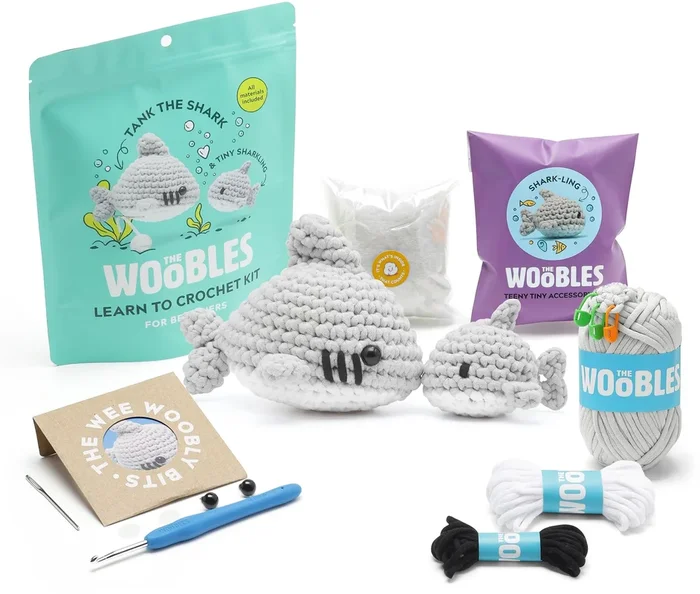Tank the Shark, The Woobles Beginner Crochet Kit – Exclusive
