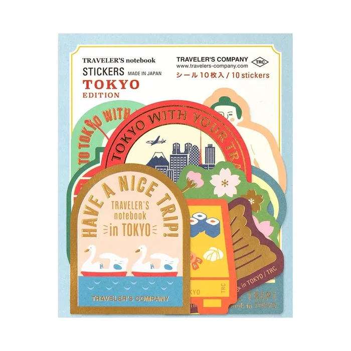 TRAVELER’S COMPANY Notebook Tokyo Sticker Set