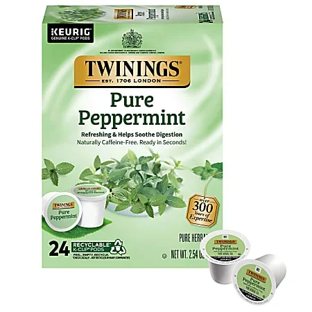 Twinings® Pure Peppermint Tea, Keurig® K-Cup® Pods, 24/Box