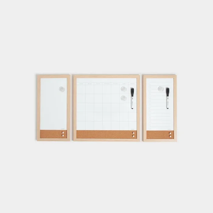 U Brands Core Command Dry Erase Monthly Organization Center White