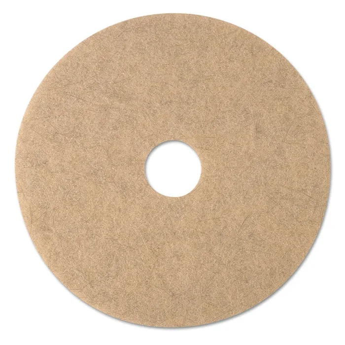 Ultra High-Speed Natural Blend Floor Burnishing Pads 3500, 20″ Diameter, Tan, 5/Carton