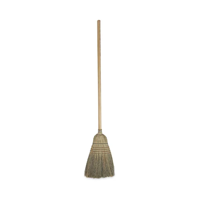 Warehouse Broom, Corn Fiber Bristles, 56″ Overall Length, Natural