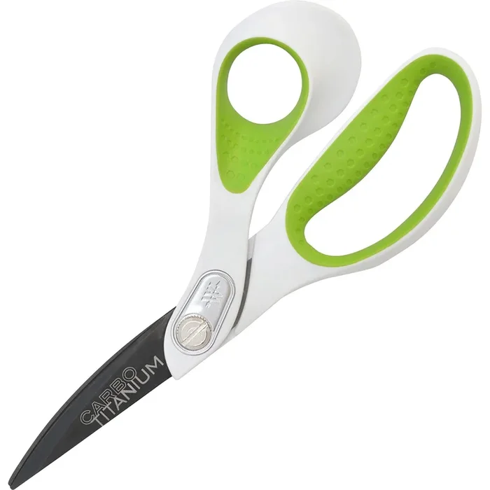 Westcott 8″ Bent CarboTitanium Scissors – 8″ Overall Length – Bent – Titanium – Pointed Tip – Gray – 1 Each