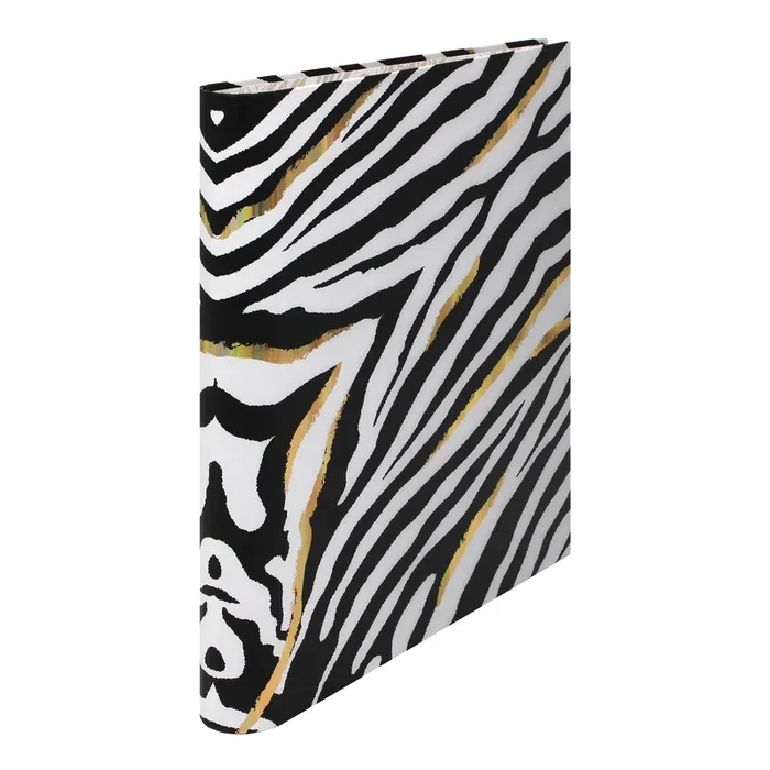 Wild Zebra Print Rollbound Binder Preloaded 3-Ring