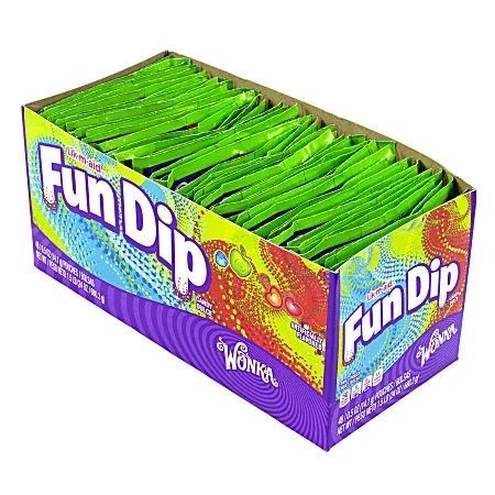 Willy Wonka Lik M Aid Fun Dip, Small, 0.5 Oz, Pack Of 48