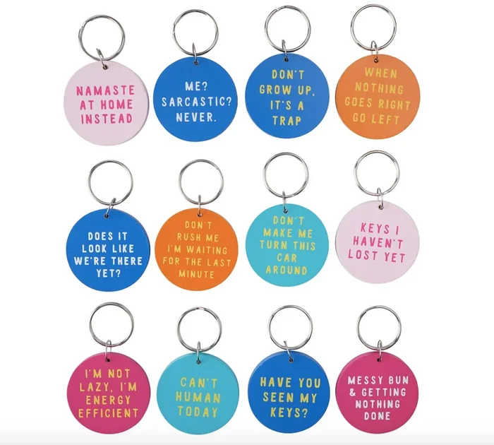 Wooden Keyrings – My Thoughts Exactly