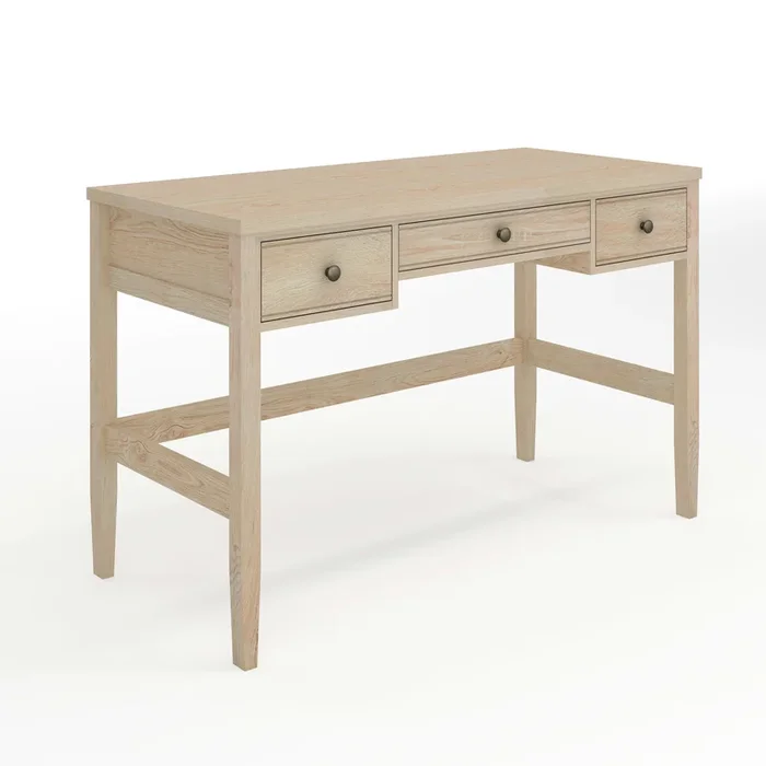 Writing Desk with 3 Drawers and Tapered Legs