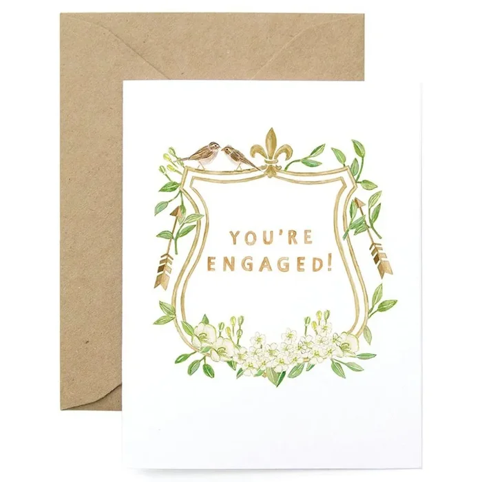 You’re Engaged Crest Engagement Card