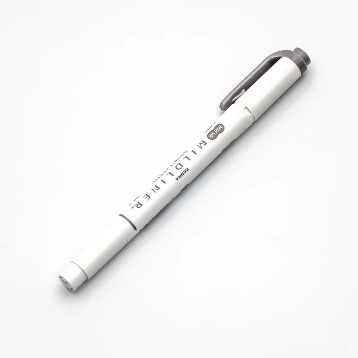 Zebra Mildliner Dual-Tip Highlighter in Dark Gray