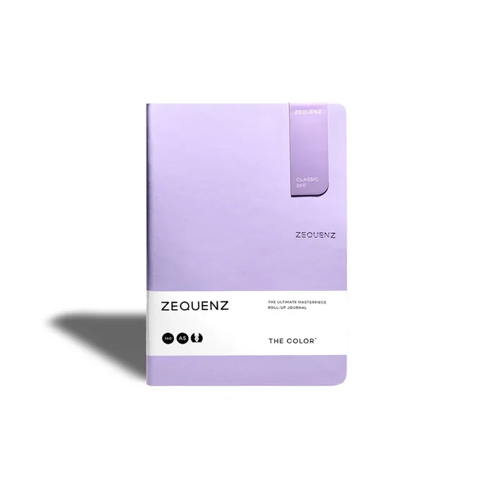 ZEQUENZ A5 NOTEBOOK + CASE PURPLE + COVER