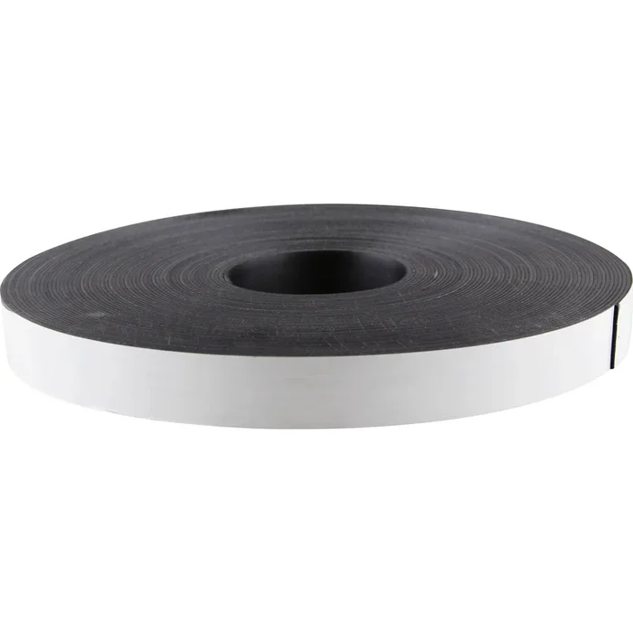 Zeus Magnetic Tape – 33.33 yd Length x 1″ Width – Magnet – Adhesive Backing – For Sign, Photo – 1 / Roll – Black
